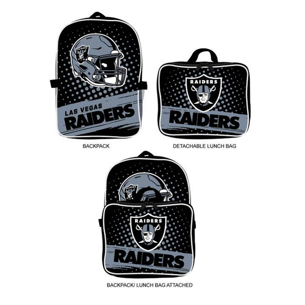 Las Vegas Raiders Backpack Lunchbox Set