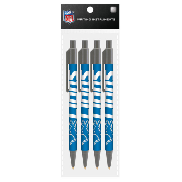 Detroit Lions 4 Pack Cool Color Pens