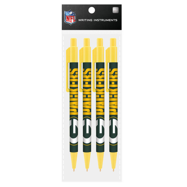 Green Bay Packers 4 Pack Cool Color Pens