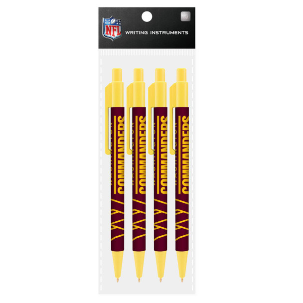 Washington Commanders 4 Pack Cool Color Pens