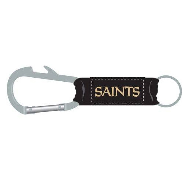New Orleans Saints Bottle Opener Carabiner Keychain