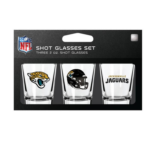 Jacksonville Jaguars 3-Pack Shot Glass Set