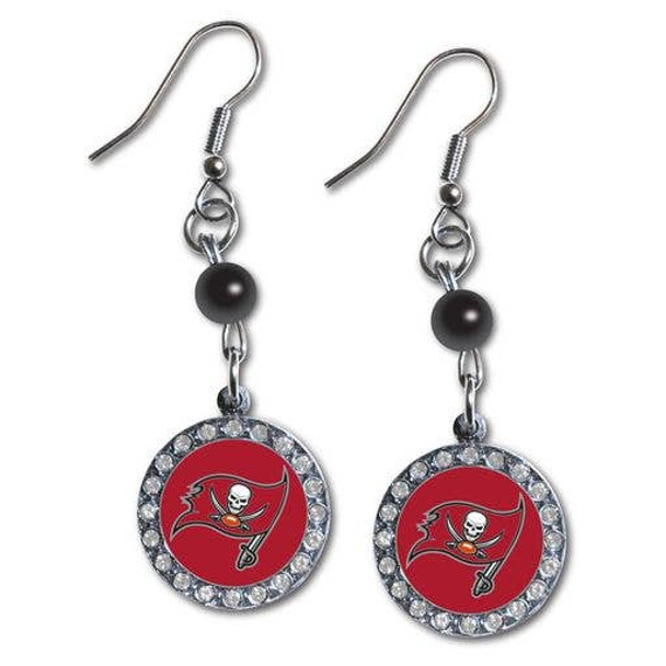Tampa Bay BuccaneersRhinestone Dangle Earrings