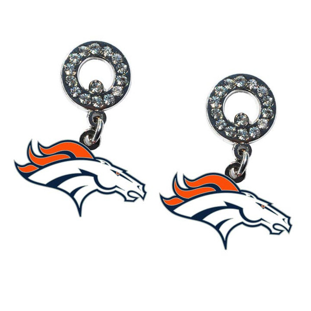 Denver Broncos Rhinestone  Earrings