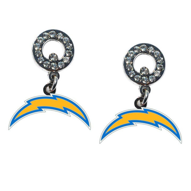 Los Angeles Chargers Rhinestone  Earrings