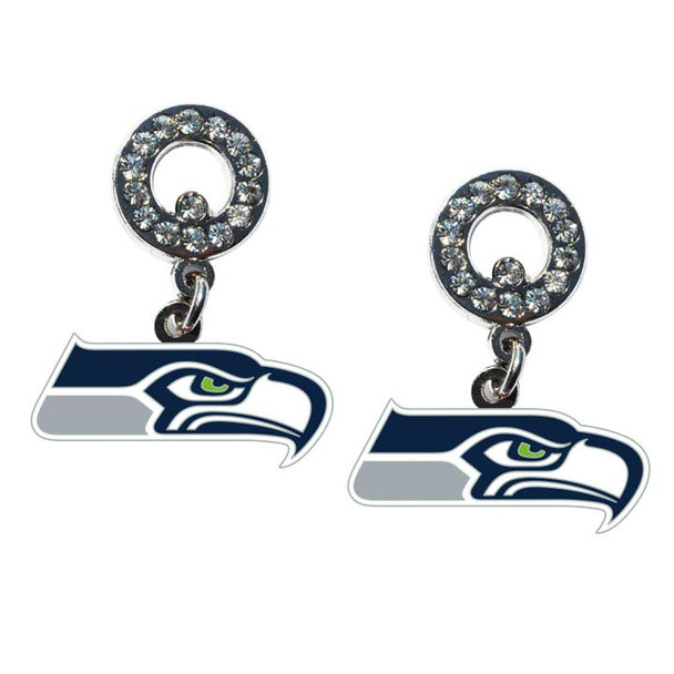Seattle Seahawks Rhinestone  Earrings