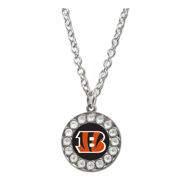 Cincinnati Bengals Rhinestone Necklace