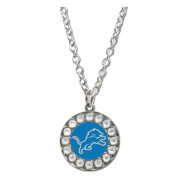 Detroit Lions Rhinestone Necklace