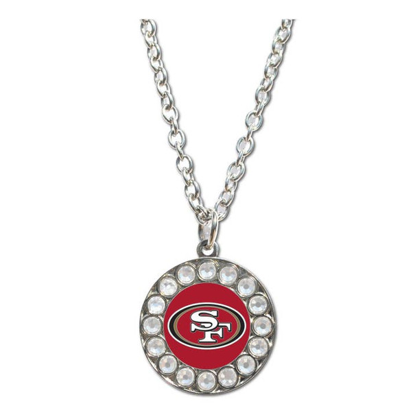 San Francisco 49ers Rhinestone Necklace