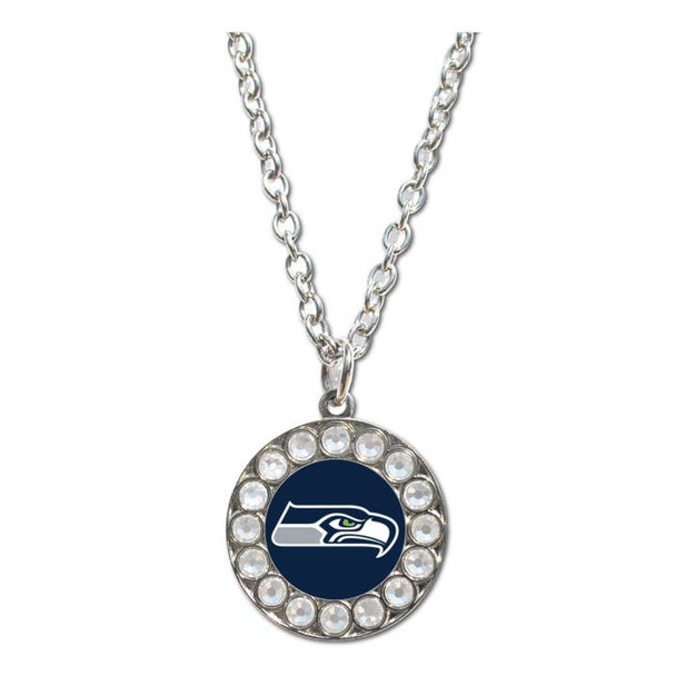 Seattle Seahawks Rhinestone Necklace