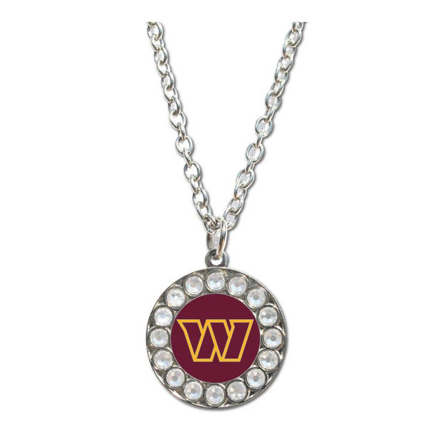 Washington Commanders Rhinestone Necklace