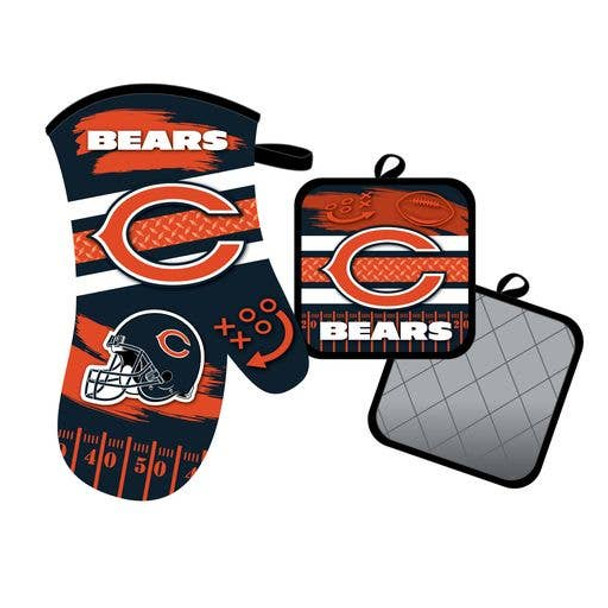 Chicago Bears Oven Mitt and Pot Holder