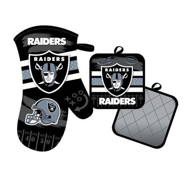 Las Vegas Raiders Oven Mitt and Pot Holder