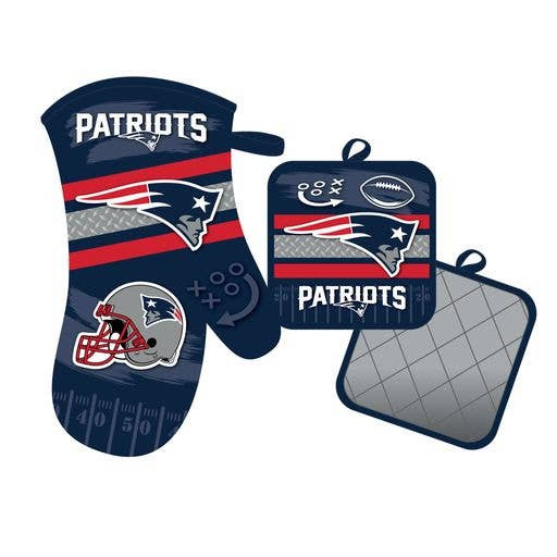 New England Patriots Oven Mitt and Pot Holder Kitchen Heat Resistant