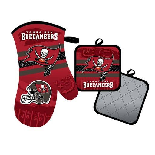 Tampa Bay Buccaneers Oven Mitt and Pot Holder Kitchen Heat Resistant