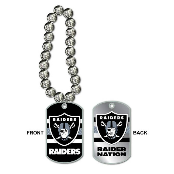 Las Vegas Raiders Jumbo Dog Tag Necklace