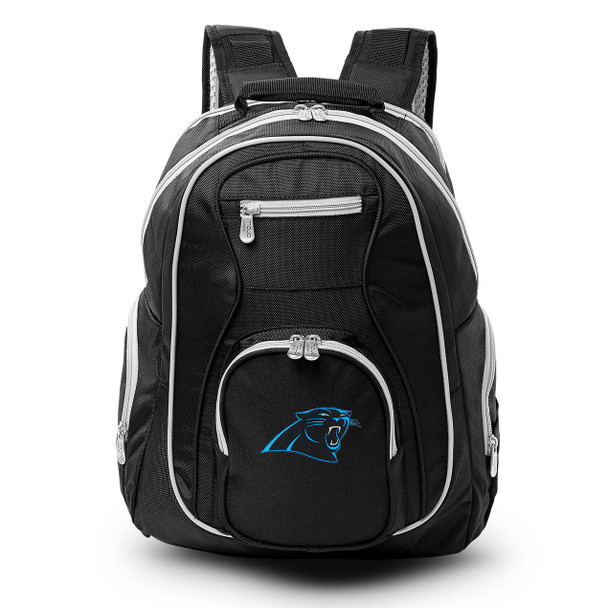 Carolina Panthers 19" Premium Laptop Backpack with Colored Trim