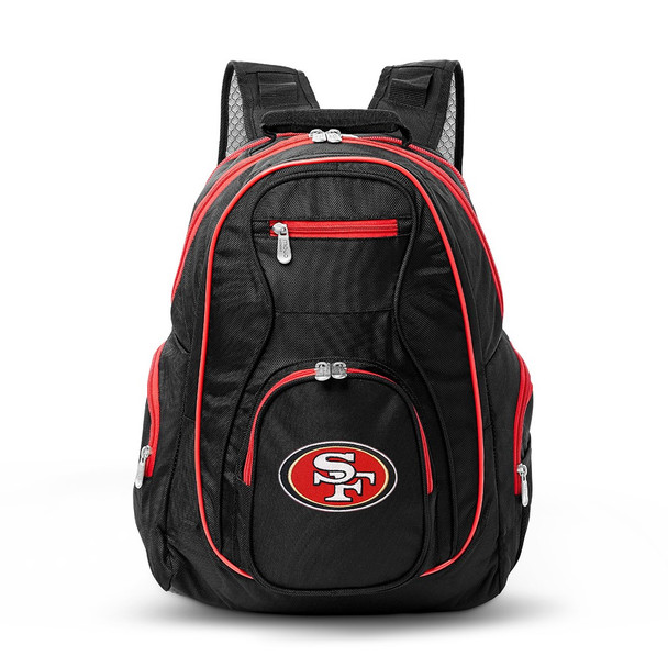 San Francisco 49ers 19" Premium Laptop Backpack with Colored Trim