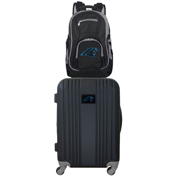 Carolina Panthers Premium 2 Piece Backpack & Carry-On Set