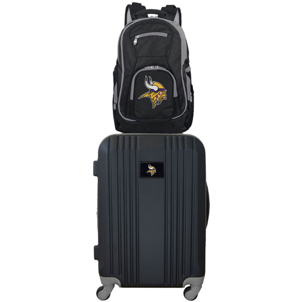 Minnesota Vikings Premium 2 Piece Backpack & Carry-On Set