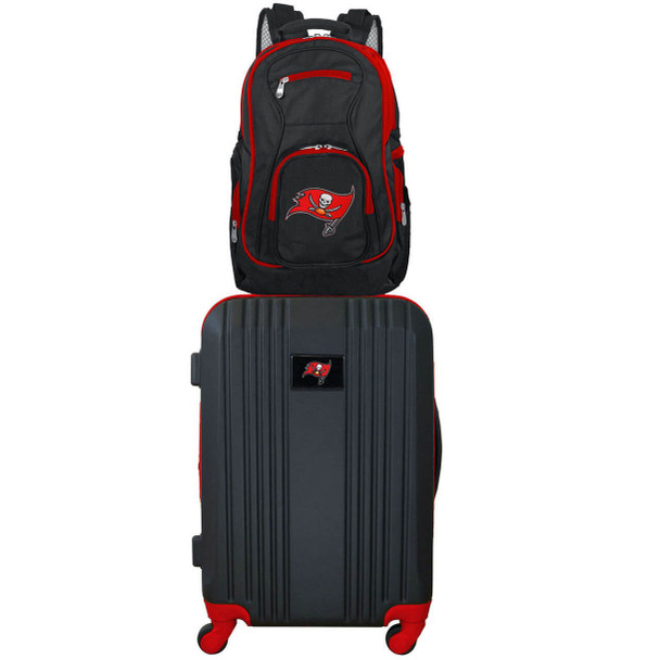 Tampa Bay Buccaneers Premium 2 Piece Backpack & Carry-On Set