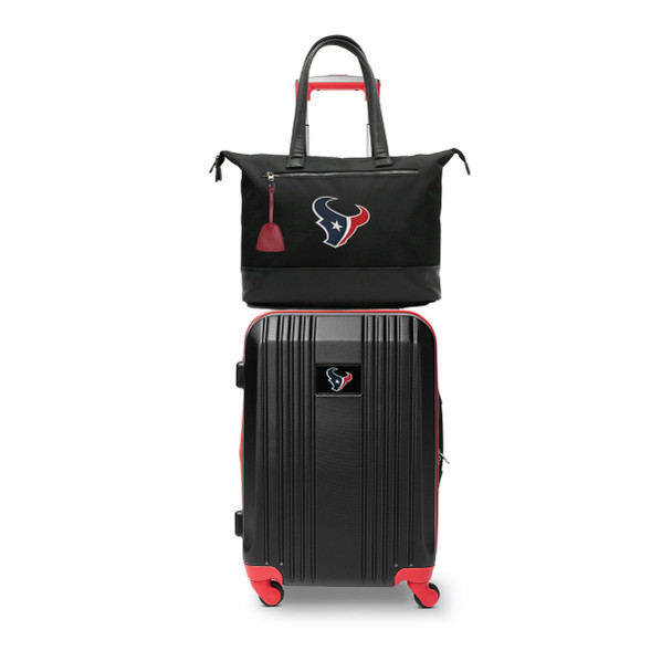 Houston Texans Laptop Tote Bag and Luggage Set