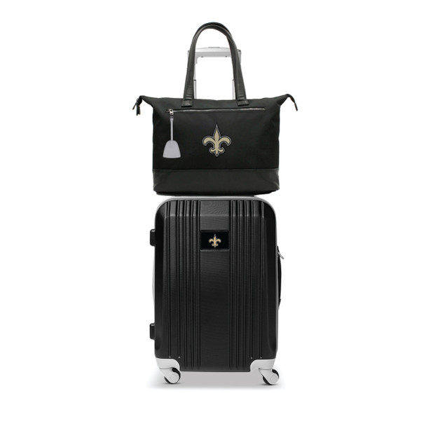 New Orleans Saints Laptop Tote Bag and Luggage Set