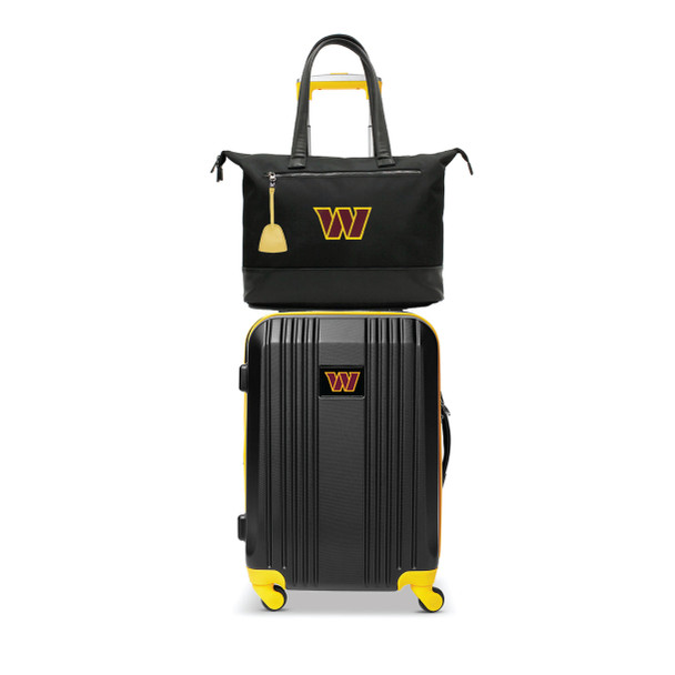 Washington Commanders Laptop Tote Bag and Luggage Set