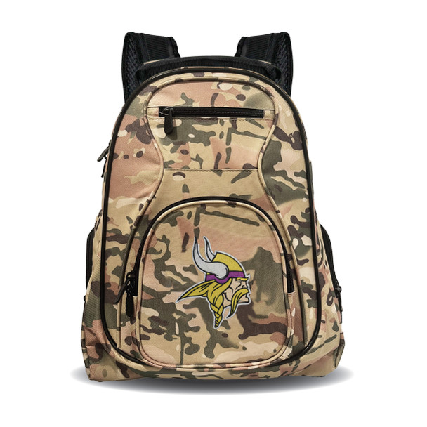 Minnesota Vikings 19" Premium Camo Laptop Backpack