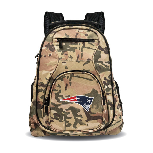New England Patriots 19" Premium Camo Laptop Backpack