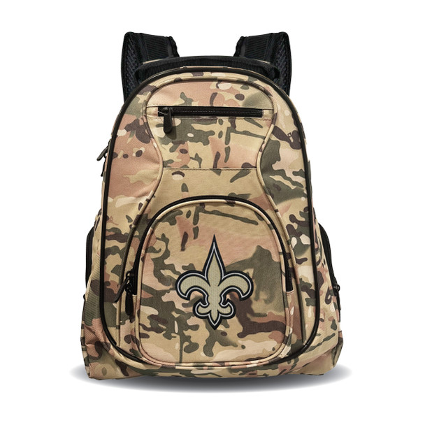 New Orleans Saints 19" Premium Camo Laptop Backpack