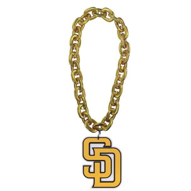 San Diego Padres Fan Chain Necklace MLB Foam Chain Fan Gear