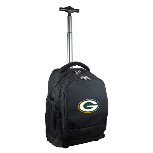 Green Bay Packers 19" Premium Wheeled Backpack - Black