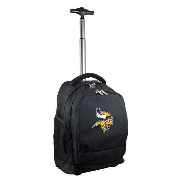 Minnesota Vikings 19" Premium Wheeled Backpack - Black
