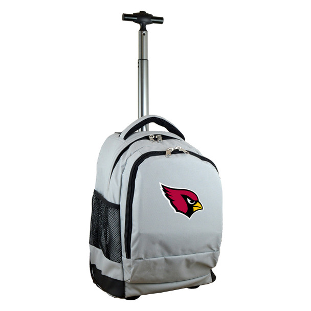 Arizona Cardinals 19" Premium Wheeled Backpack - Silver