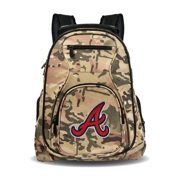 Atlanta Braves 19" Premium Laptop Backpack Camo