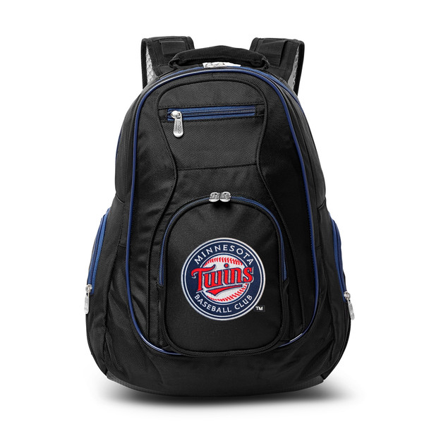 Minnesota Twins 19" Premium Laptop Backpack with Colored Trim