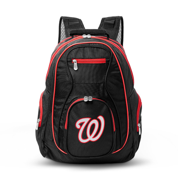 Washington Nationals 19" Premium Laptop Backpack with Colored Trim