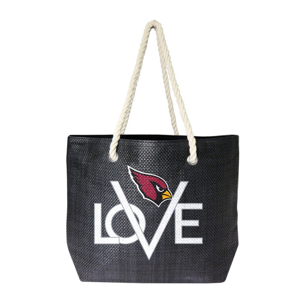 Arizona Cardinals Love Tote Bag NFL Fan Tote Travel Shopping Bag