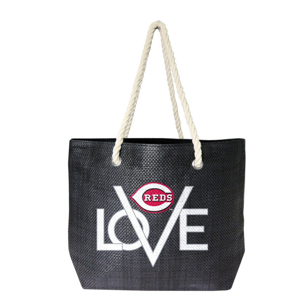 Cincinnati Reds Love Tote Bag MLB Fan Tote Travel Shopping Bag