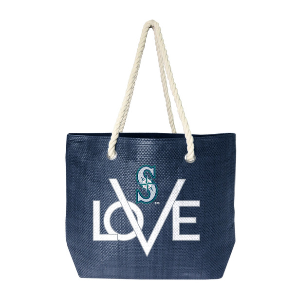Seattle Mariners Love Tote Bag MLB Fan Tote Travel Shopping Bag
