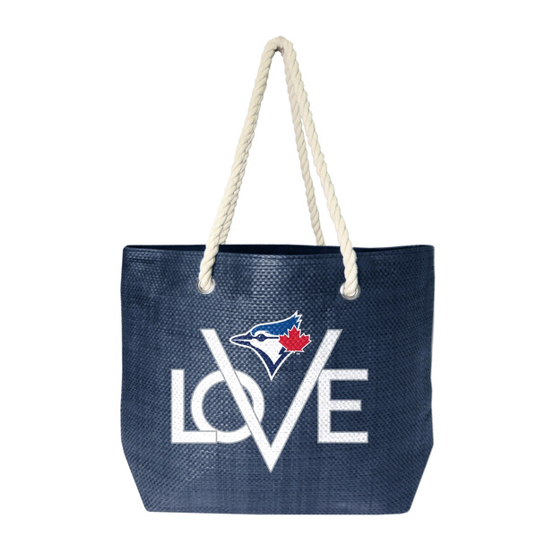 Toronto Blue Jays Love Tote Bag MLB Fan Tote Travel Shopping Bag
