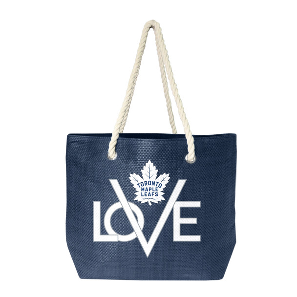 Toronto Maple Leafs Love Tote Bag NHL Fan Tote Travel Shopping Bag