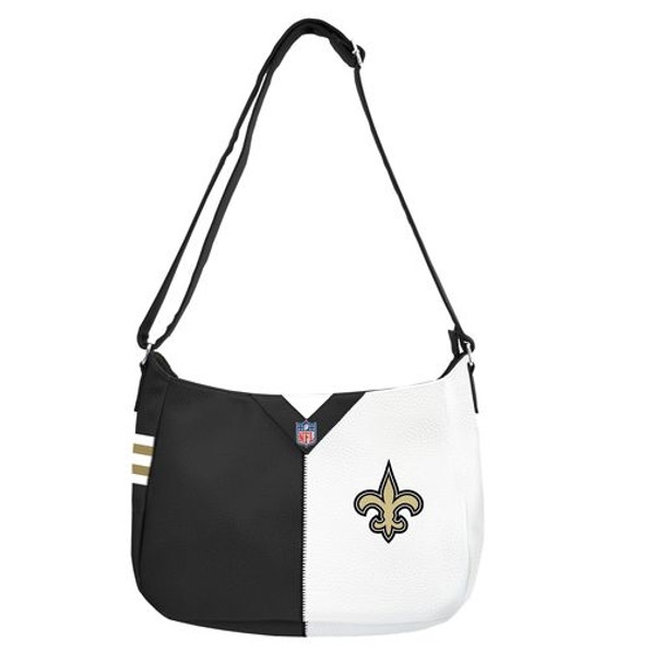 New Orleans Saints Pebble Split Hobo Bags