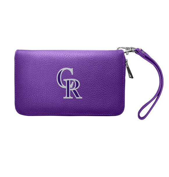 Colorado Rockies Pebble Organizer Zip Wallet