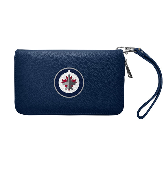 Winnipeg Jets Pebble Organizer Zip Wallet