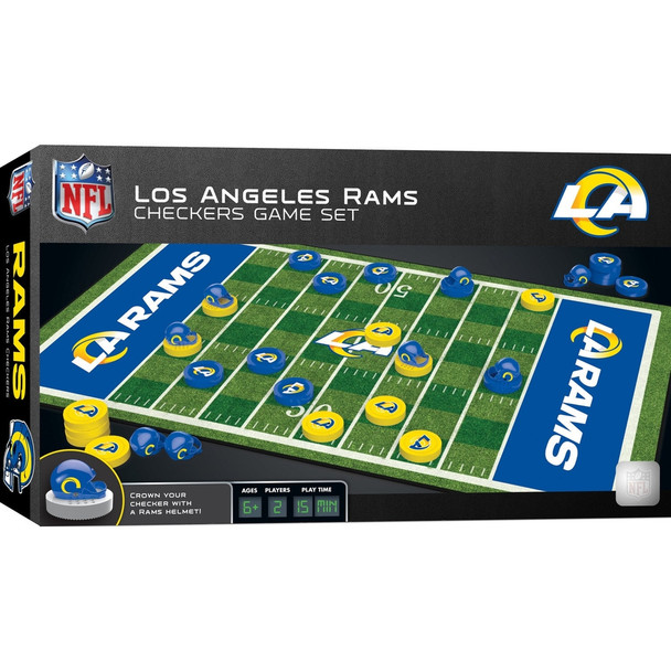 Los Angeles Rams Checkers Board Game