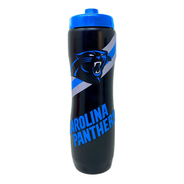 Carolina Panthers Squeezy Water Bottle Sports Drink Bottle Fan Gear