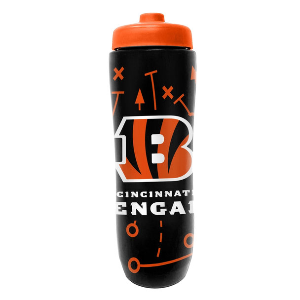 Cincinnati Bengals Squeezy Water Bottle Sports Drink Bottle Fan Gear