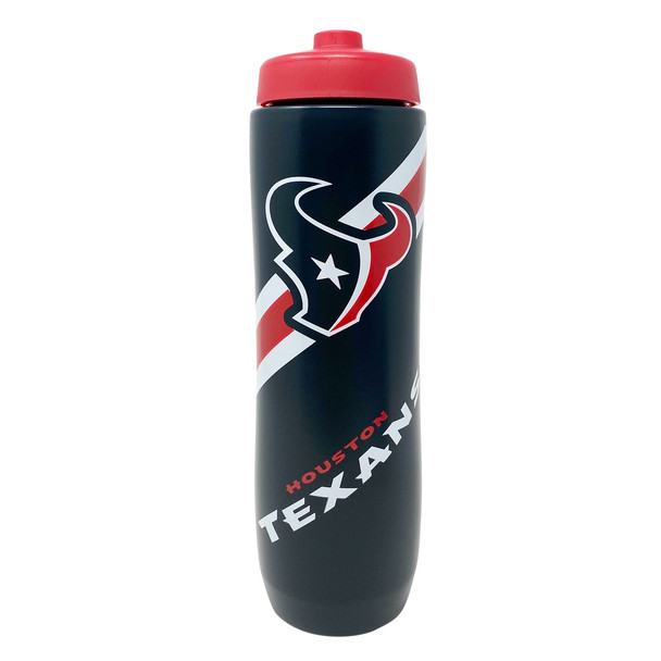 Houston Texans Squeezy Water Bottle Sports Drink Bottle Fan Gear